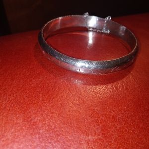 ENGRAVED STERLING SILVER BRACELET